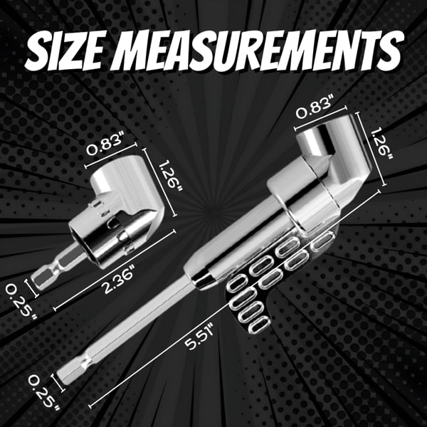 🔧105 Degree Right Angle Drill Adapter