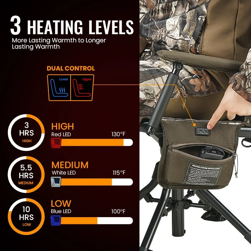 🔥Adjustable Heated Hunting Chair